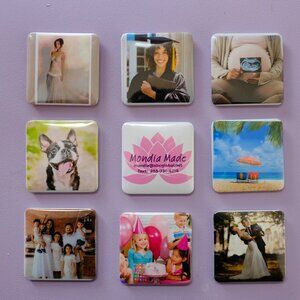 Custom 2" x 2" Magnets, Handmade, Parties, Events, Business Promotion, memories